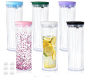 20 oz Acrylic Snow Globe Flip Lid