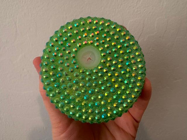 16 oz Green Bling Lid
