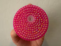 16 oz Hot Pink Bling Lid