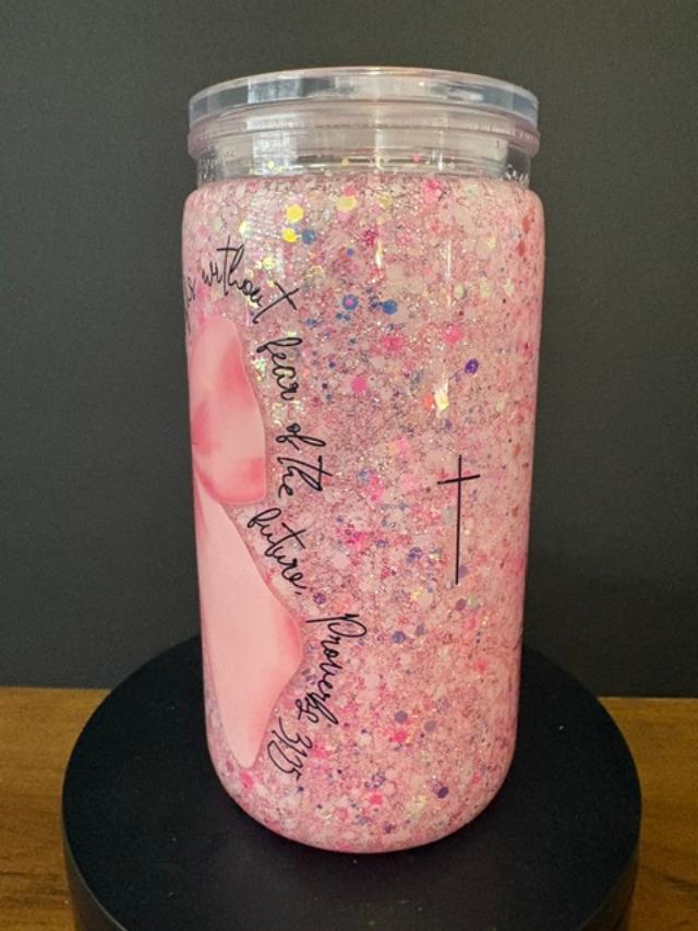 Proverbs 31:25 - 16 oz Snow Globe Tumbler