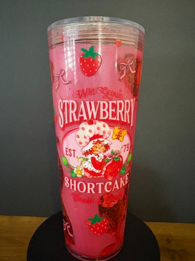 Strawberry Shortcake – 24 oz Snow Globe Tumbler