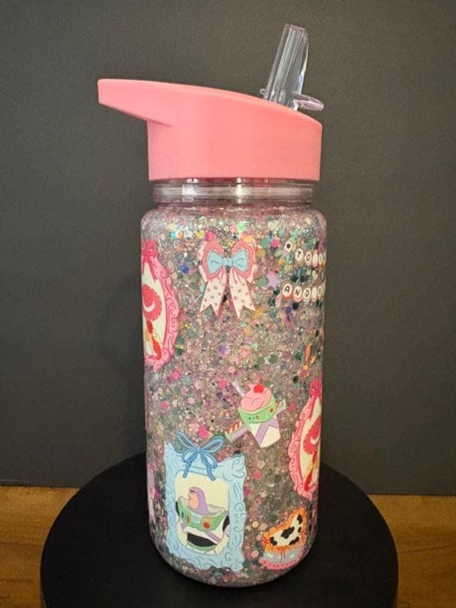 🤠 Toy Story Inspired – 10 oz Glitter Kids Cup