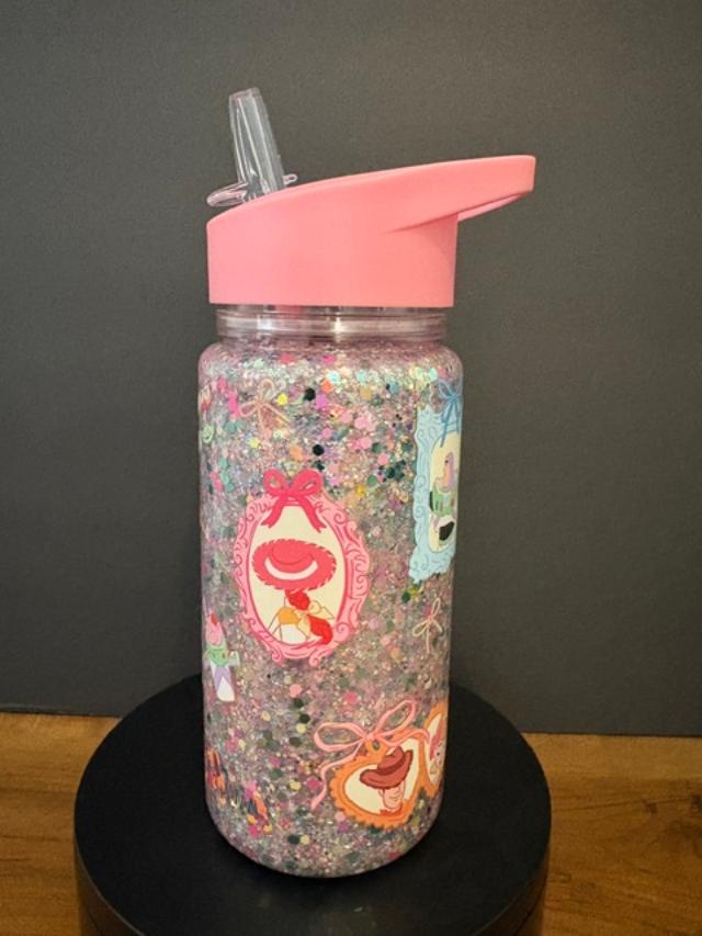 🤠 Toy Story Inspired – 10 oz Glitter Kids Cup