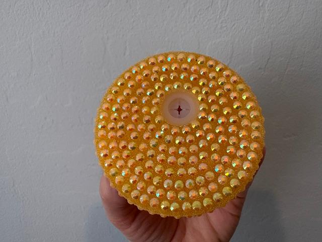 16 oz Yellow Bling Lid